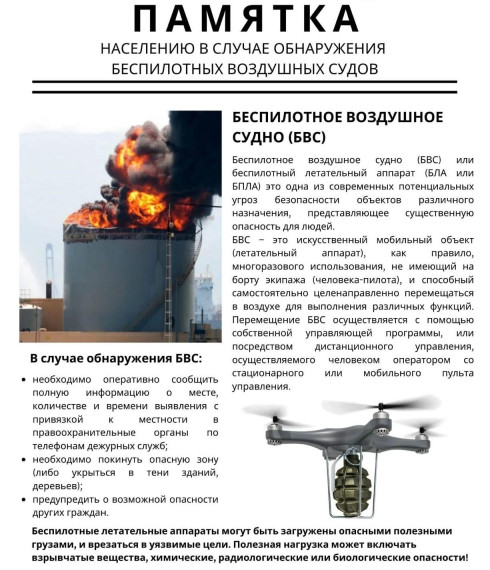 Алгоритм действий при обнаружении беспилотных воздушных судов. Алгоритм действий при обнаружении беспилотных воздушных судов.